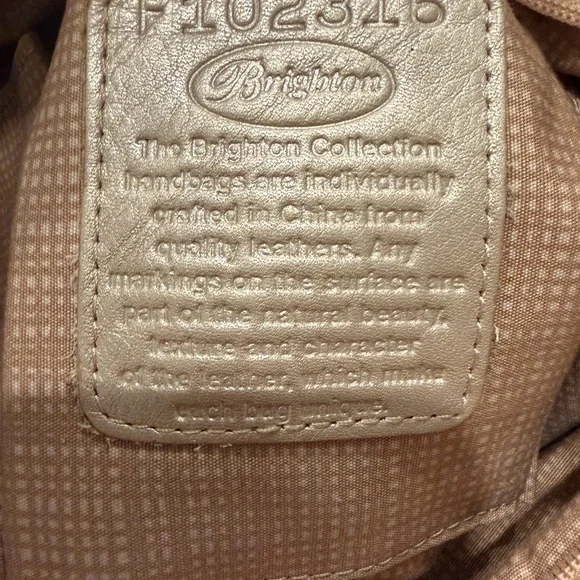 Brighton Tan Nylon Crossbody Shoulder Bag 🤎✨ w/ Dust Bag & Heart Charm - Picture 2 of 10